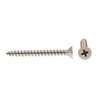 Prime-Line Sheet Metal Screw, Self-Tap, Flat, Phil Dr #10 X 1-3/4in 18-8 Stainless Steel 100PK 9017213